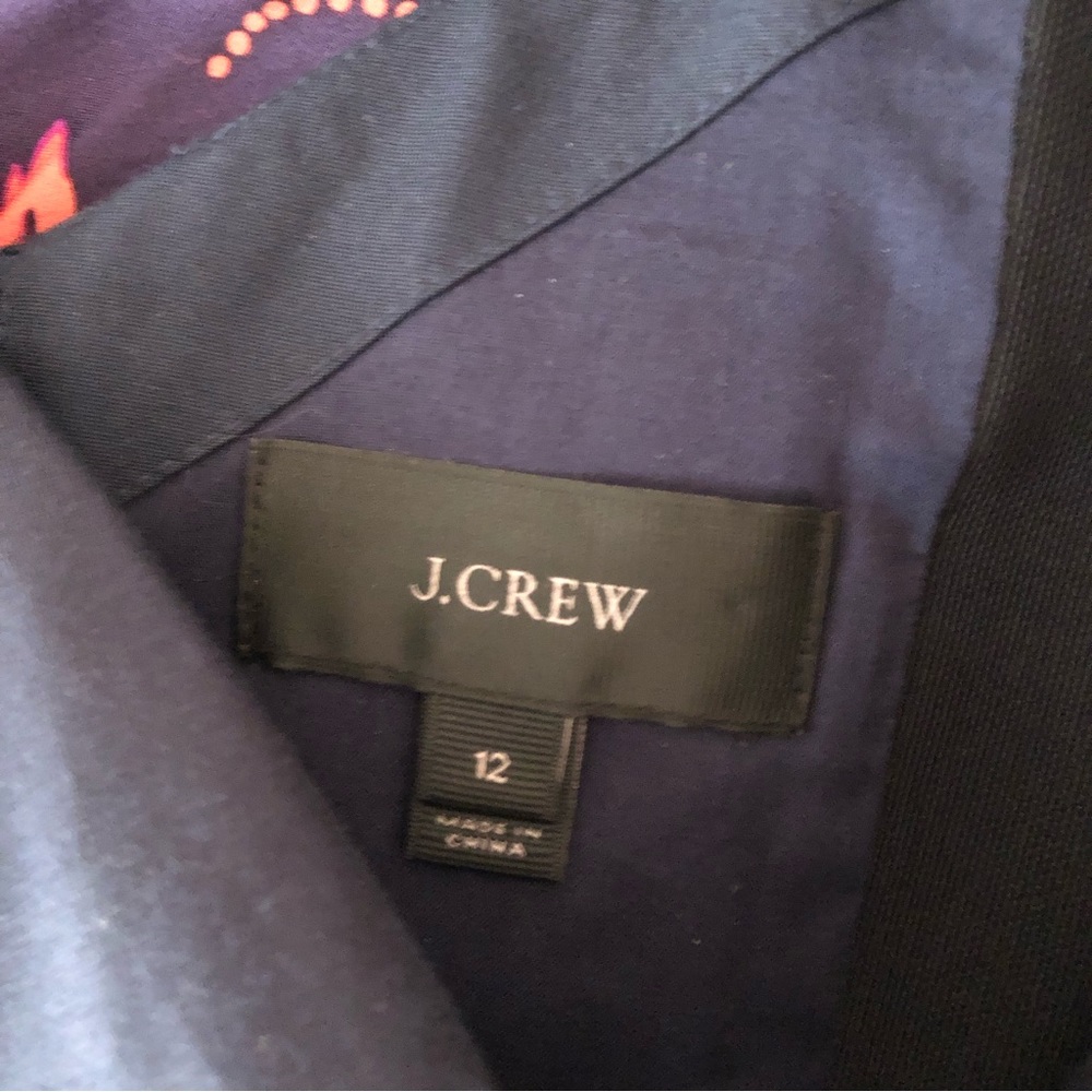 J. Crew Off-the-shoulder Navy A-line cocktail dress - Picture 5 of 7